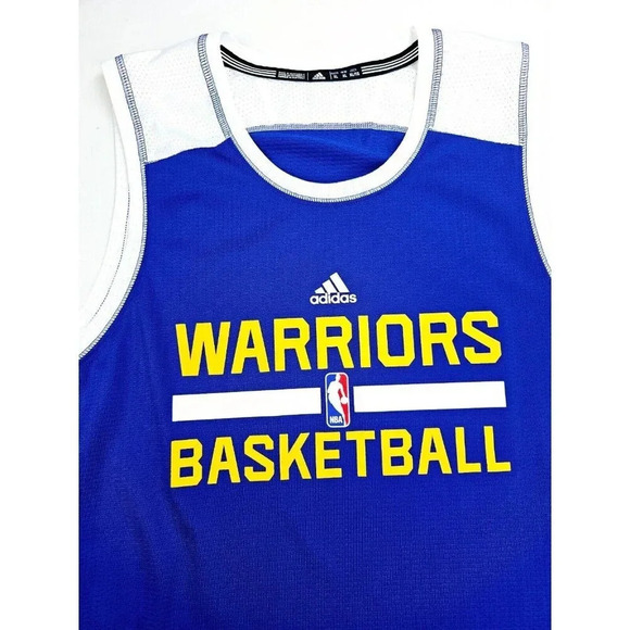 Adidas Size XL Youth Golden State Warriors Blue NBA Climalite Basketball Jersey - Picture 10 of 13